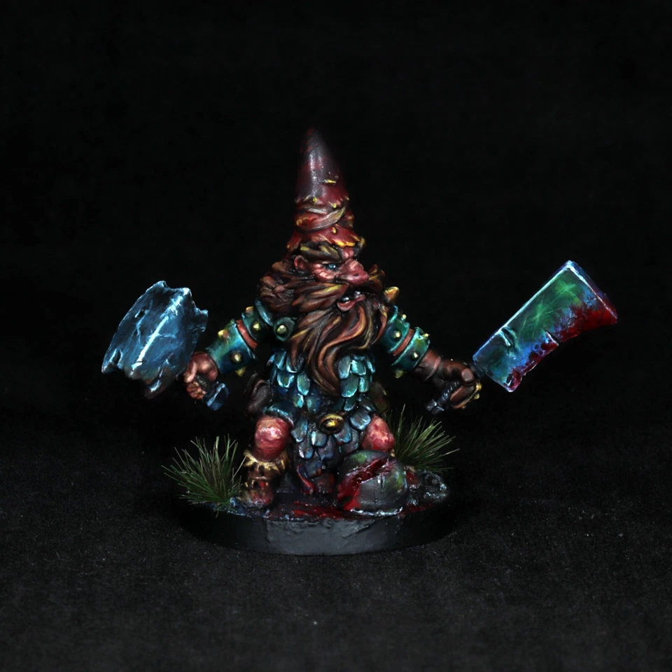 pintado oscuridad masiva enano pícaro miniatura guerrero luchador guardabosques DnD explorador Foto 4 de 4