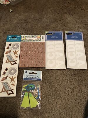 Variety of Stickers/bondex letters