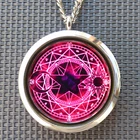 Moon Sun Magic Protection Good Luck Amulet Talisman Pentagram Pendant Necklace