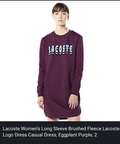Lacoste Sweater Dress Size 36 Womens - Picture 12 of 12
