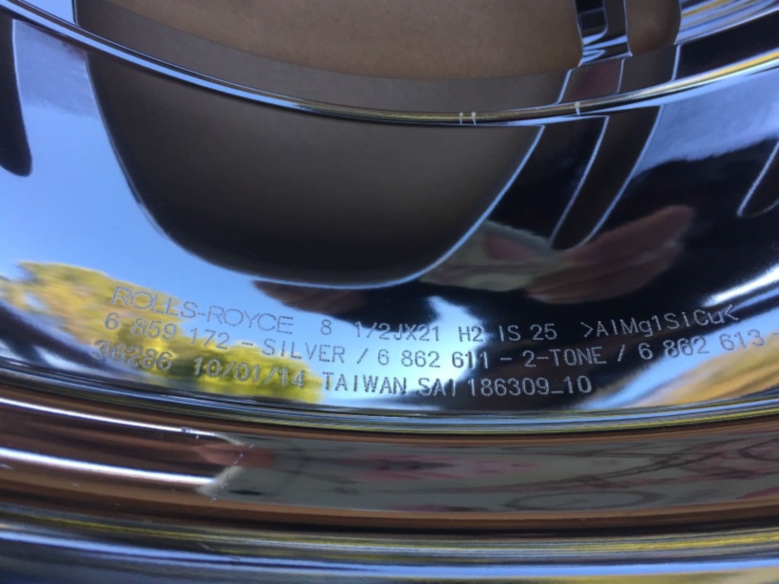 21 NEWLY CHROMED OEM FACTORY ROLLS ROYCE PHANTOM WRAITH GHOST DAWN WHEELS RIMS.