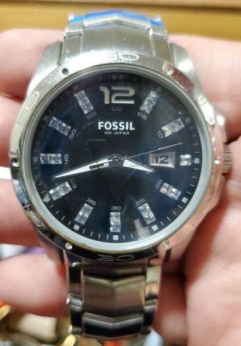 FOSSIL 10 ATM AM-4089 Stainless Steel 