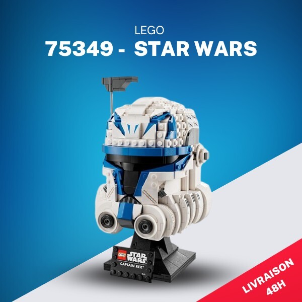 Casque du Capitaine Rex LEGO 75349 Star Wars Déco Bureau Adulte