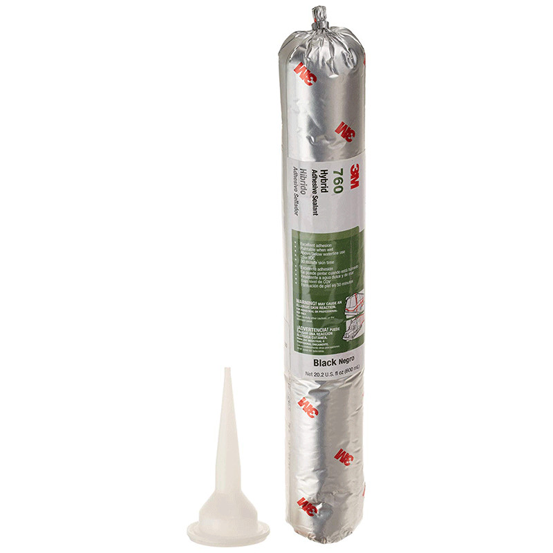 3M™ Adhesive Sealant 760 UV, Black, 600 mL Sausage Pack