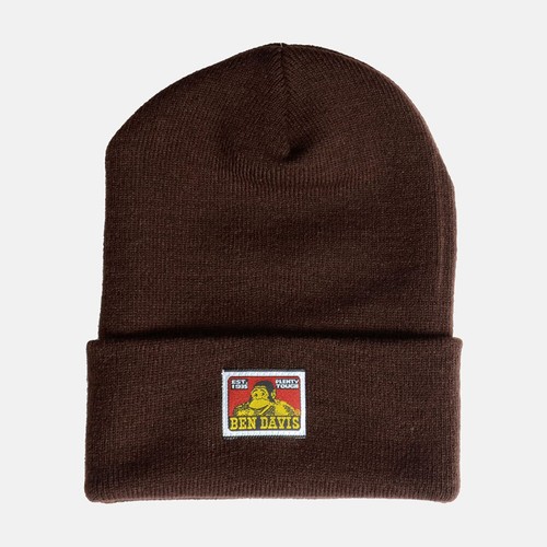 Ben Davis Beanie Unisex Acrylic Cuffed Knit Hat Mens Double Layered Casual Cap - 第 6/38 張圖片