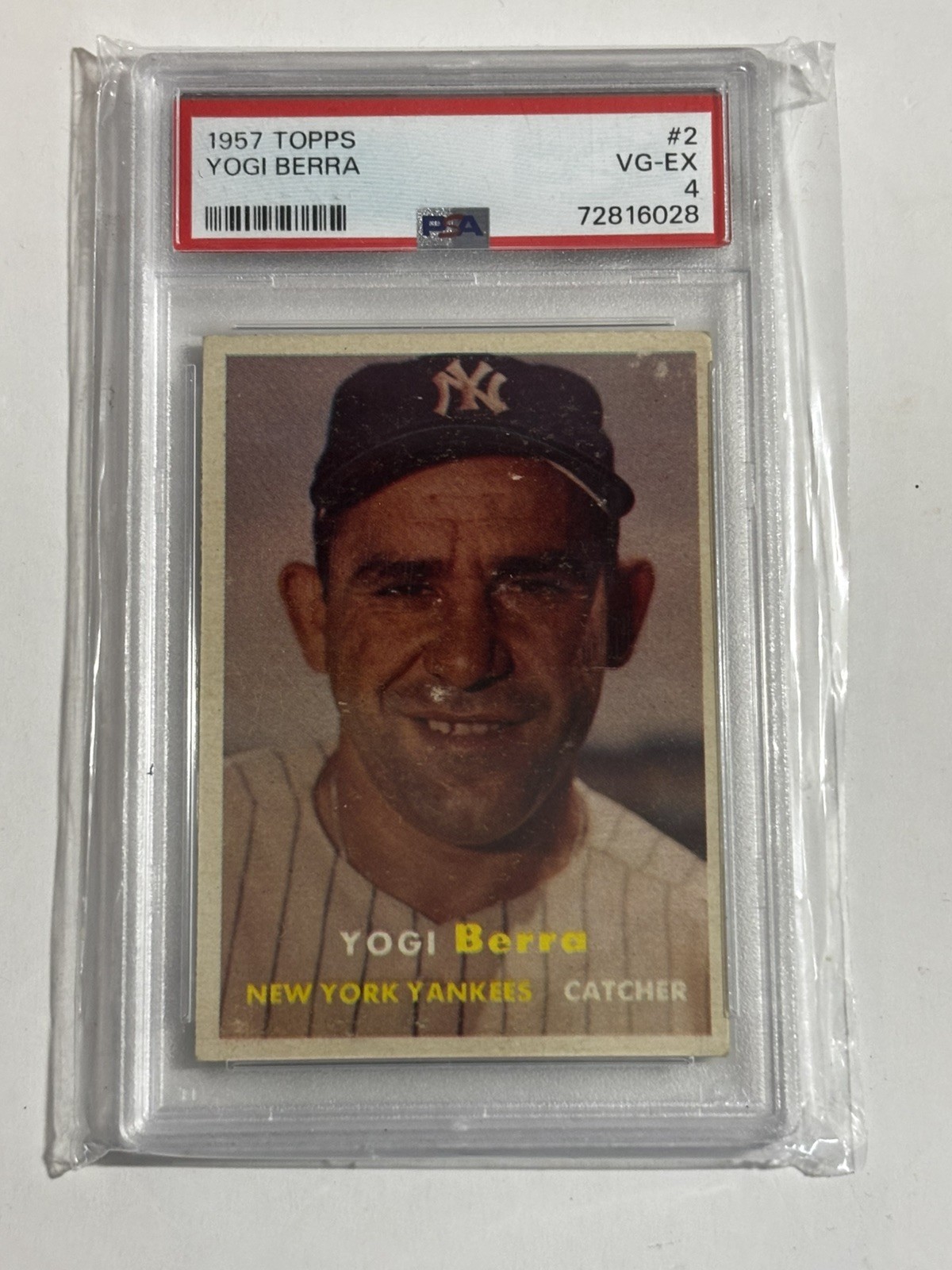 1957 Topps Yogi Berra #2 PSA 4 HOF
