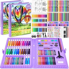 2 Pack Art Kit, Vigorfun Drawing Painting 2 Count (Pack of 2), Purple 
