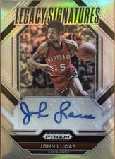 2023 Panini Prizm Draft Picks Legacy Signatures John Lucas #LS-JLM Silver Prizm 