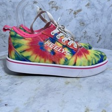 Heelys Pro 20 Youth Girls Size 6Y Shoes Colorful Tie Dye Skating Wheeled Sneaker