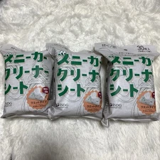 Sneaker Cleaner Wipes Nosuke Shoe Cleaning Care Sheets 30pcs x 3 Pack Set