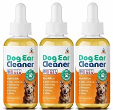 1-3pc Ear Clear Natural Dog Ear Cleaner Infection Treatment Bottle 30ml Dropper