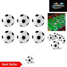 Creative Play with 6 Black  White Plastic Foosballs - DIY  Party Supplies