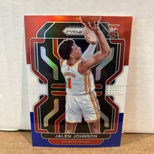 2021-22 Panini Prizm - Jalen Johnson #305 Red White & Blue Prizm