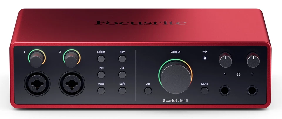 Focusrite SCARLETT 16I16 4G 4th Gen 24-bit 192 kHz Audio Recording Interface - Image 3 of 4