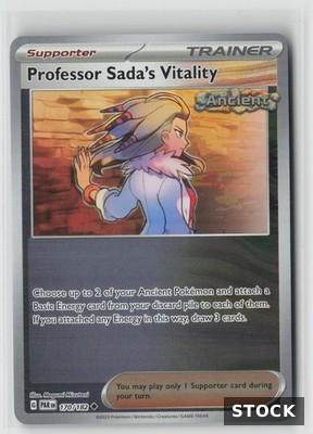 Professor Sada's Vitality Paradox Rift 170/182 Uncommon Reverse Holo Pokemon NM