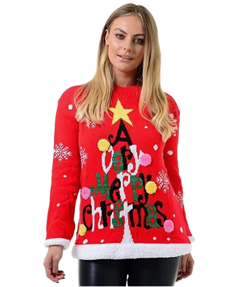 Christmas Unisex Mens Womens Ladies Jumper Sweater XMAS Novelty Light Up Vintage - Image 3 of 4