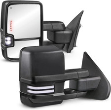 Power Heated Towing Mirrors Compatible with 2014-2019 Chevy Silverado GMC Serria