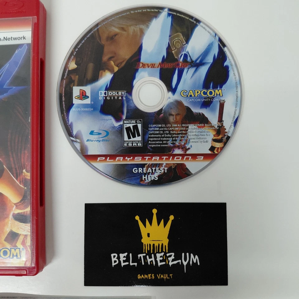 Devil May Cry 4 Greatest Hits (Sony Playstation 3, 2008) CIB EN Manual - Image 4 of 4