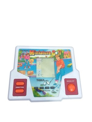 Vintage 1988 Tiger Electronics Miniature Golf Handheld LCD Game Tested & Working
