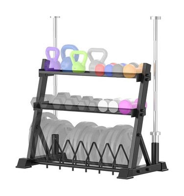 ULTRA FUEGO Dumbbell Rack 3-Tier Weight Plate Rack Storage Stand for Dumbbell...