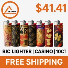 BIC LIGHTER | CASINO | 10CT | $41.41 | FREE SHIPPING
