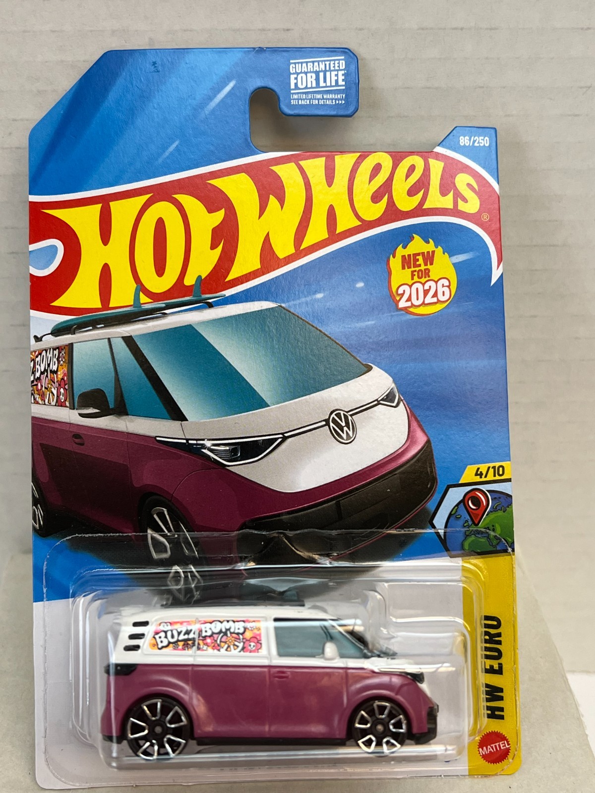 NIP 2026 Hot Wheels Mainline VW ID. Buzz Bomb 86/250 Plum HW Euro 4/10