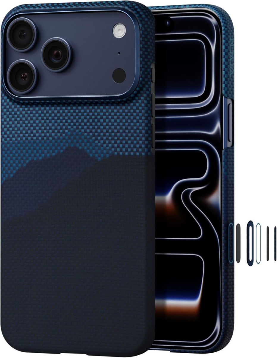 PITAKA MagEZ Case iPhone 17 Pro MagSafe付 NEW PITAKA iPhone 17 Pro Max Case Ultra-Slim MagSafe Compatible