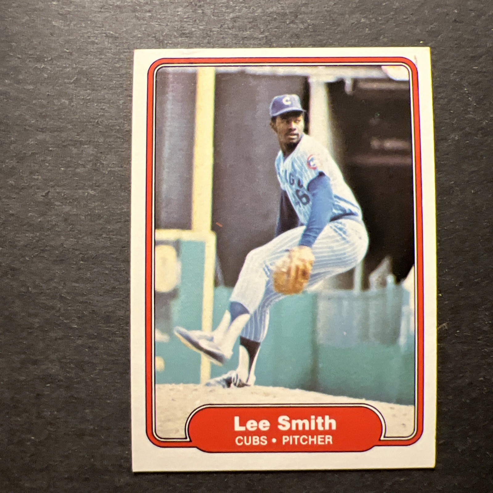 1982 Fleer - Lee Smith #603 Cubs Logo Correct on Back (RC)