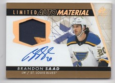 2022-23 SP Authentic Limited Autographs Brandon Saad Auto /100 St. Louis Blues