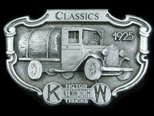 SF01164 VINTAGE 1987 KENWORTH MOTOR TRUCKS 1925 COMMEMORATIVE BUCKLE