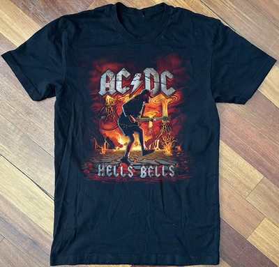 New Rare ACDC Hells Bells Gift For Fans Black S-5XL T-Shirt CC162