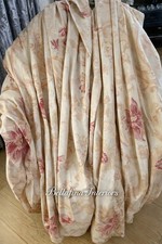 Original Laura Ashley BAROQUE RASPBERRY Curtains, L 47” x W 64”