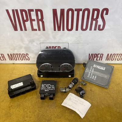 Ford Fiesta Steuergerät Kit Satz Schlüsselsatz Mk6 1.2 Benzin FUJA 4S6112A650SB 4S6T15K600DA