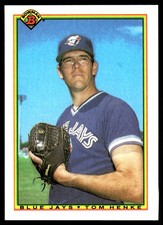 Tom Henke 1990 Bowman #506 Toronto Blue Jays MLB READ FREE SHIPPING AutographDen