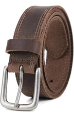 VATAN Brown Genuine Leather Dress Belt - Men's Size 38