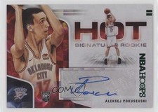 2020 Panini NBA Hoops Hot Signatures Rookies Green Aleksej Pokusevski Auto 2l4