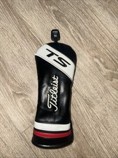 Titleist Fairway Headcover 15 / TS Model/ Leather/ Black/ Red/ White