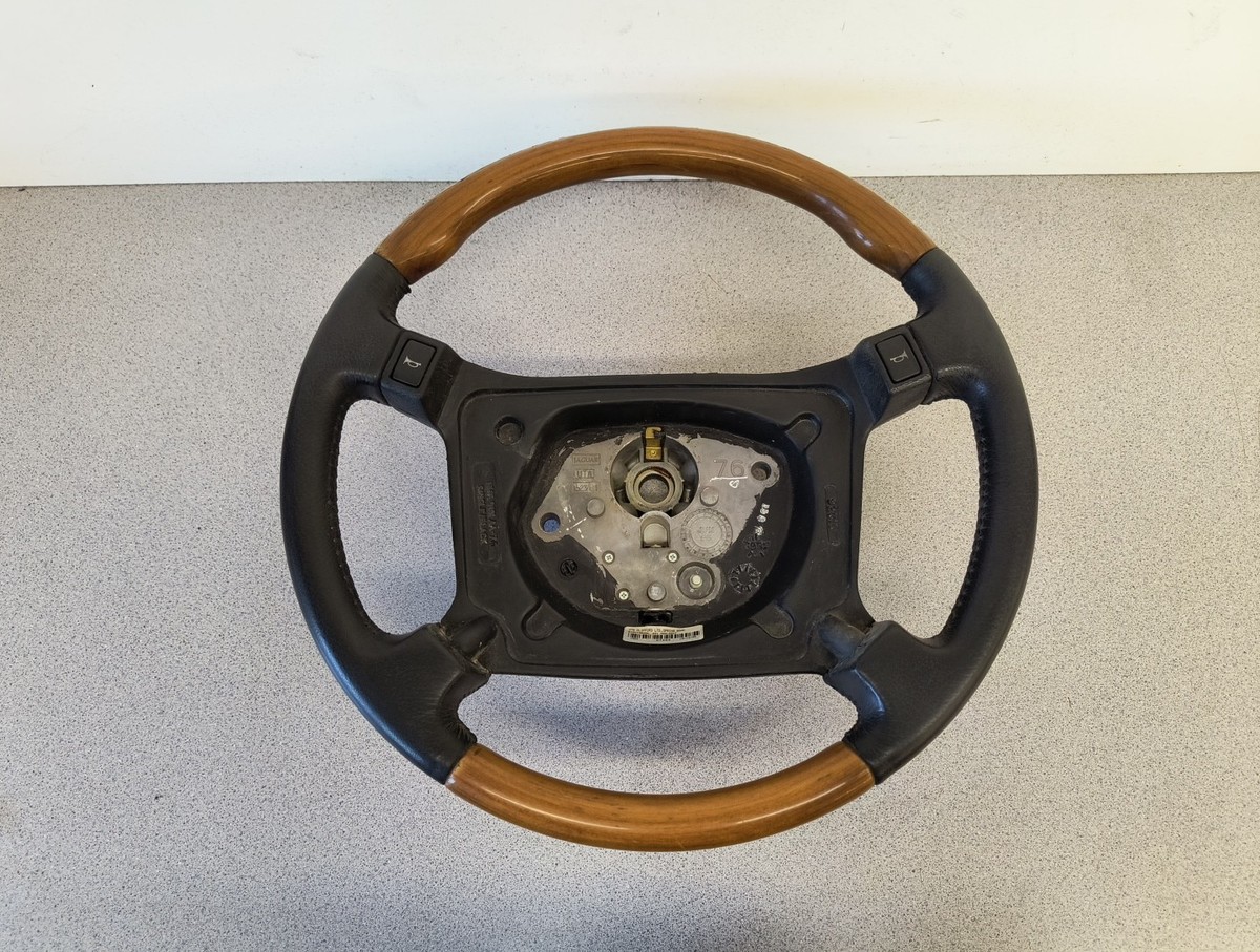 1992-1996 Jaguar XJS Steering Wheel Black Leather Wood OEM | eBay