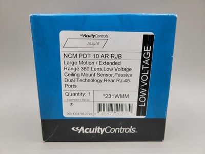 NEW Acuity Controls Extended Range Sensor Switch NCM PDT 10 AR RJB Low Voltage