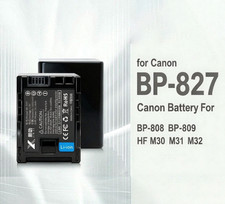 Replacement Battery  Charger Kit for Canon BP-827 VIXIA/LEGRIA HF G10 G20 S30