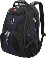 Swissgear 1900 Scansmart 17  Laptop Backpack Blue/Black Multiple orgzd. Pockets