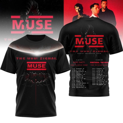 North American Tour The Wow Signal Muse 2026 Tour 3D T-Shirt ZA676