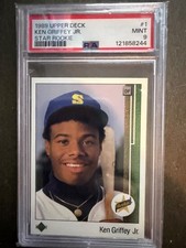 1989 UPPER DECK STAR ROOKIE #1 KEN GRIFFEY JR. ROOKIE RC PSA 9