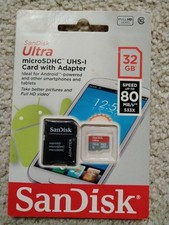 SanDisk 32GB Ultra Micro SD HC Class 10 Memory Card
