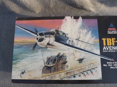 1/48 TBF-1C AVENGER Sealed Airplane 1996 Accurate Miniatures #3403 Model Kit