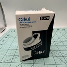 Cirkul Chill Sleeve & Comfort-Grip Lid for 22oz Bottle, Black
