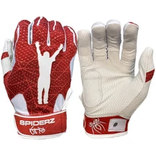 Spiderz 2026 Pro Manny Ramirez Adult Baseball Batting Gloves - Red/White - XL