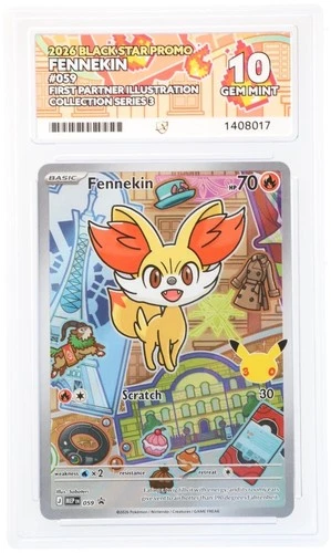 Fennekin 059 Ace 10 - Kalos - First Partner Illustration Collection Series 3