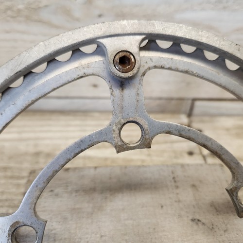 1970s SR Sakae 52T W Guard 118 BCD Five Bolt Chain Ring Road 2x Ten Speed - Picture 8 of 12