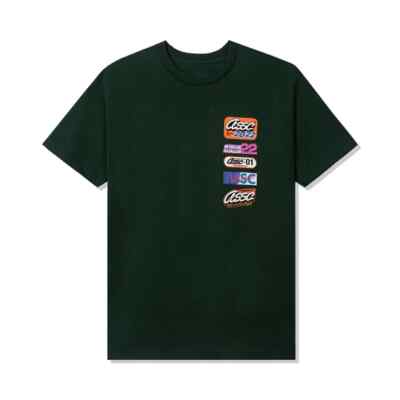 DS AW22 Auth Anti social social club Hot Nights Forest Green Tee